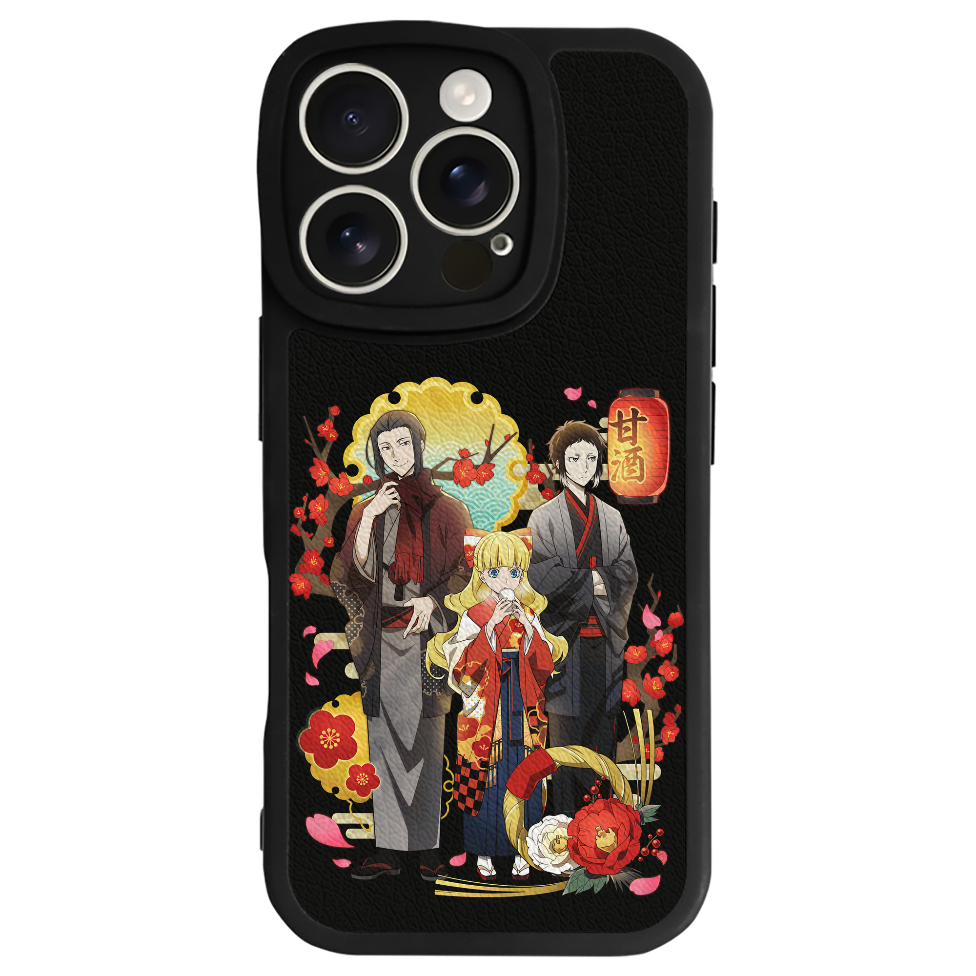 （画像用） 文豪ストレイドッグス Bungo Stray Dogs 【iPhone 16シリーズ対応】シリコンスマホケース（レザー調） 材質：シリコン